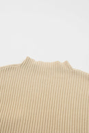 Oatmeal Short Sleeve Sweater
