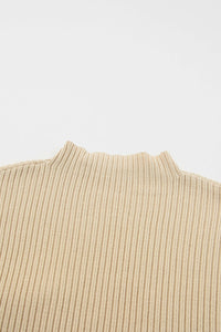 Oatmeal Short Sleeve Sweater