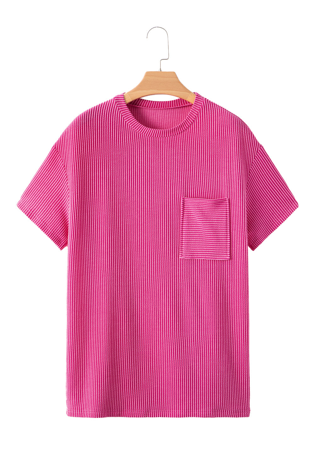 Textured Pocket Oversized Tee