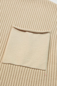 Oatmeal Short Sleeve Sweater