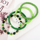 LUCKY Heishi Bead Bracelet Stacks