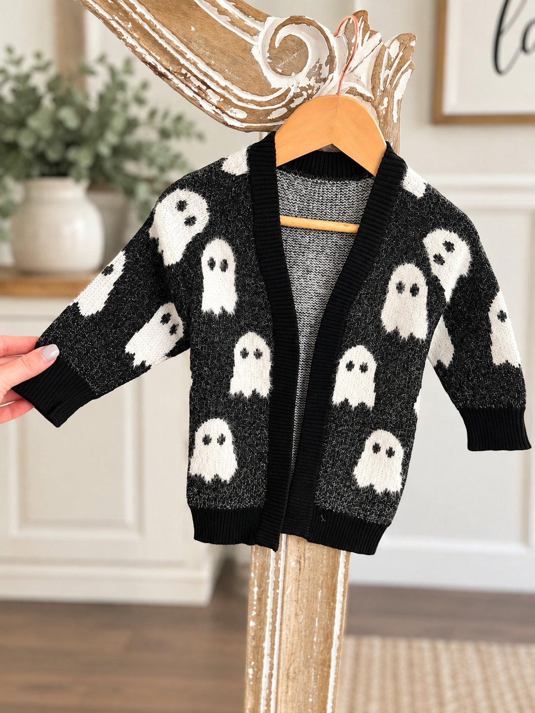 Mommy and Me Fuzzy Halloween Cardi