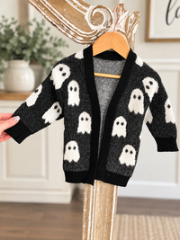 Mommy and Me Fuzzy Halloween Cardi