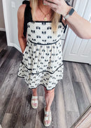 Black and White Bow Dress