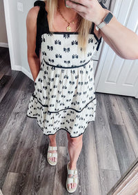 Black and White Bow Dress