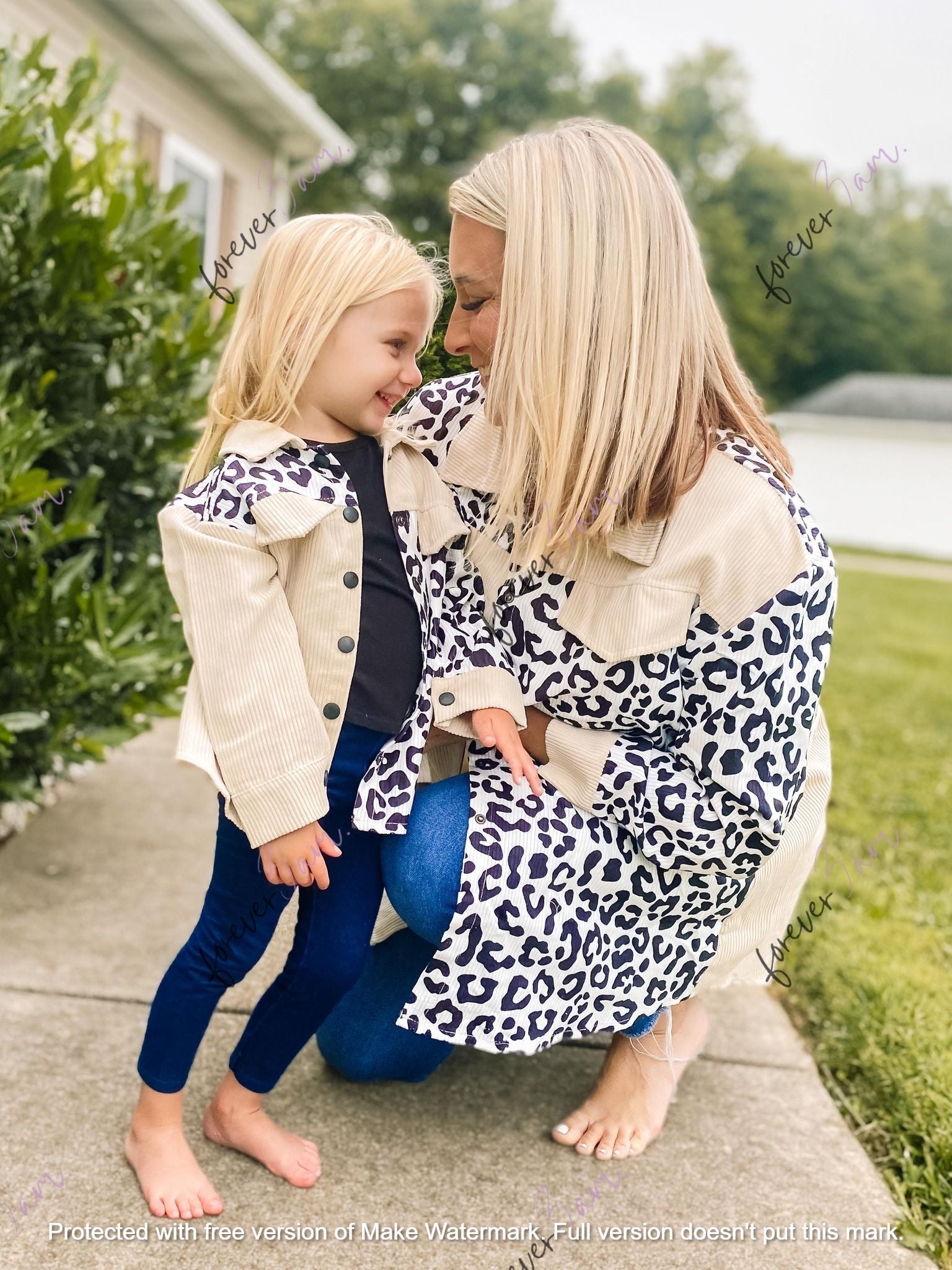 Leopard Mama and Me shacket-