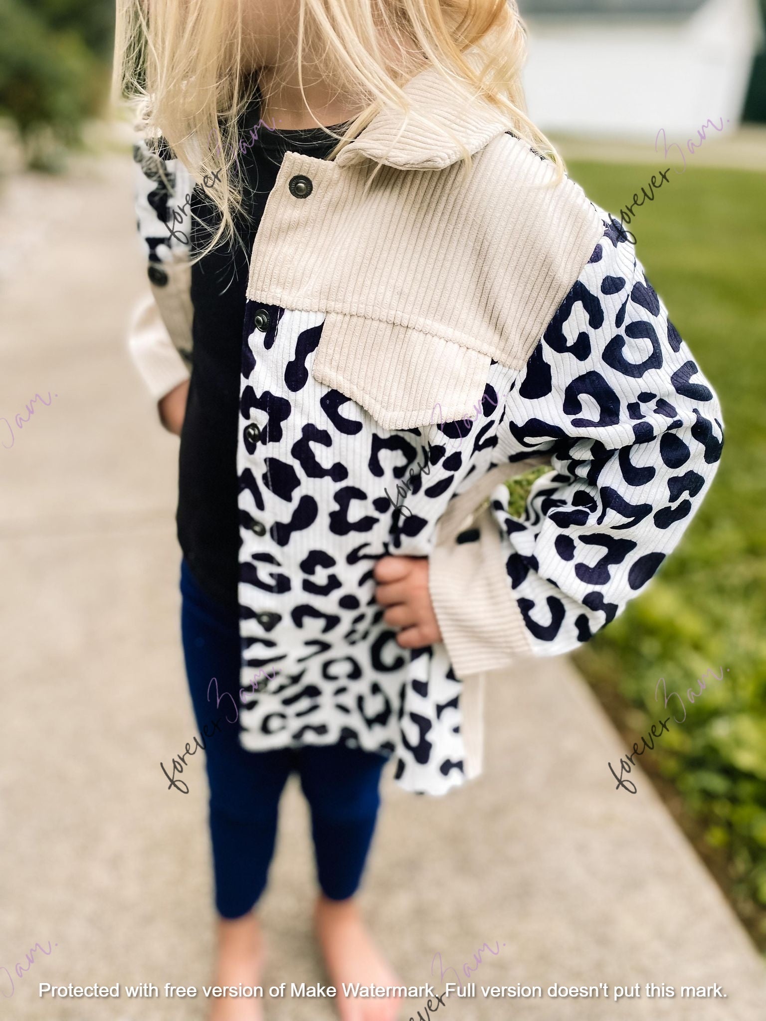 Leopard Mama and Me shacket-