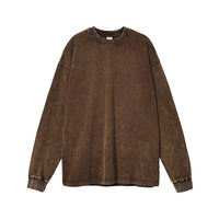 Mineral Washed Long sleeve Crews (boyfriend fit oversized)