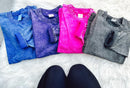 Mineral Washed Long sleeve Crews (boyfriend fit oversized)