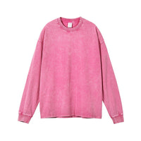 Mineral Washed Long sleeve Crews (boyfriend fit oversized)