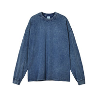 Mineral Washed Long sleeve Crews (boyfriend fit oversized)