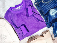WOMENS BLANK CORDED CREWS