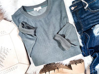 KIDS BLANK CORDED  CREWNECKS