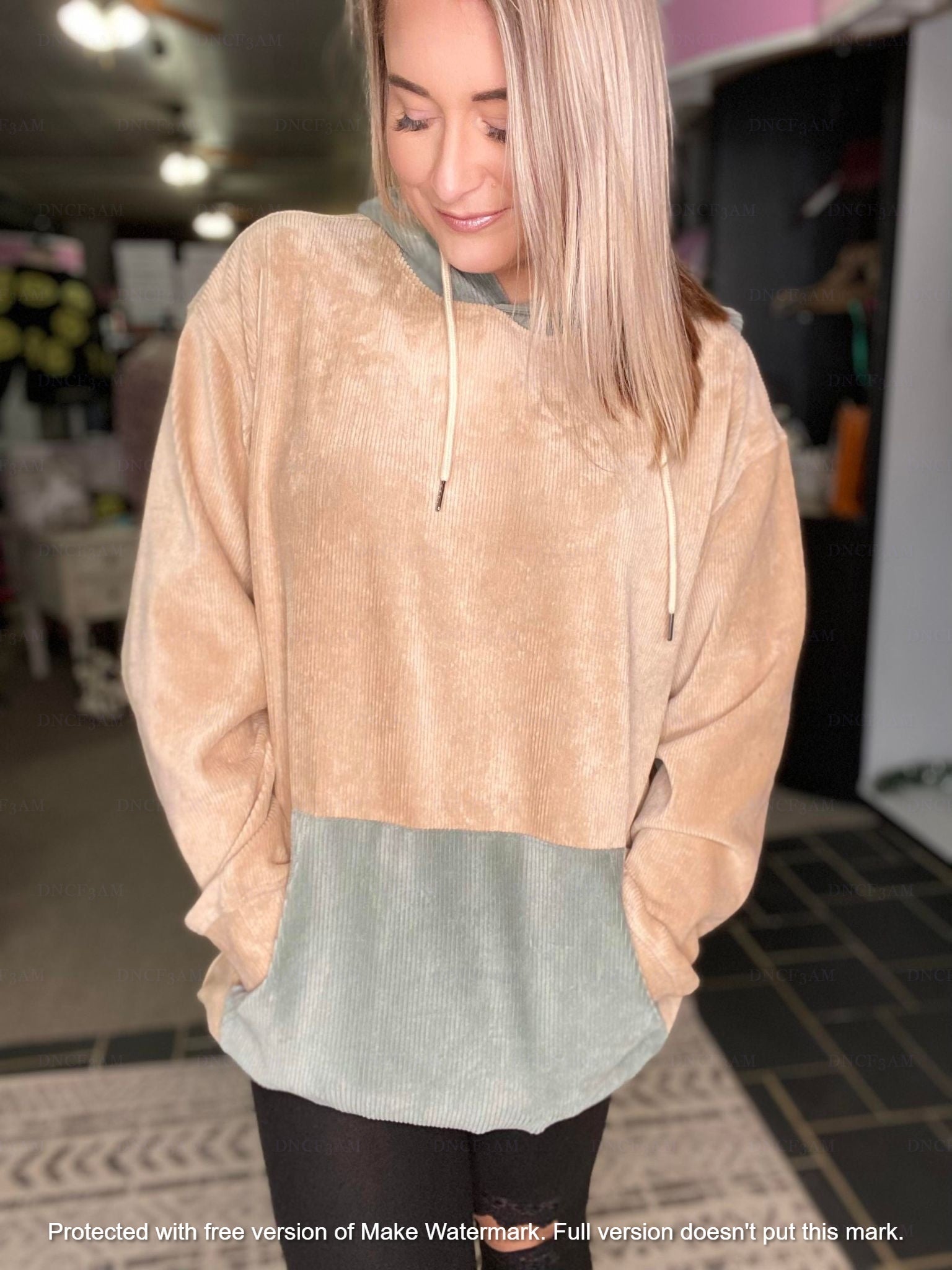 THE CHARLIZE CORDUROY HOODIE