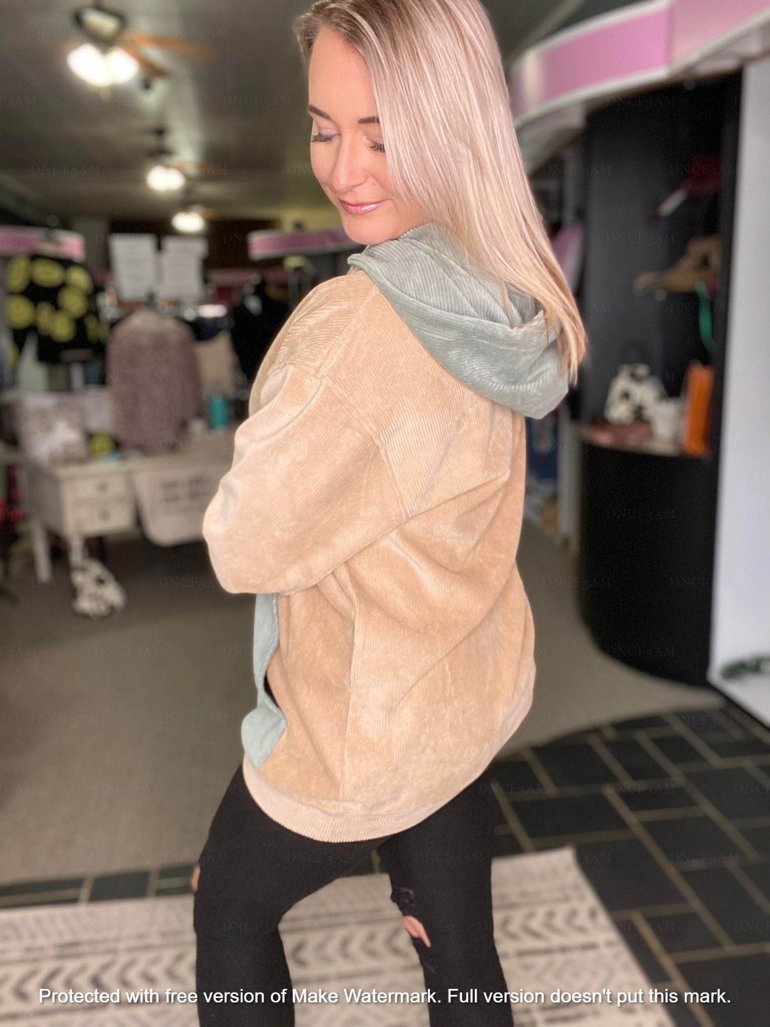 THE CHARLIZE CORDUROY HOODIE