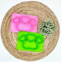 KIDS SILICONE HEART BENTO BOX PLACEMATS-