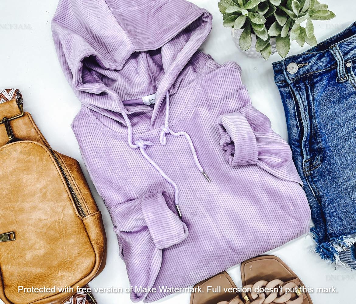 THE CHARLIZE CORDUROY HOODIE