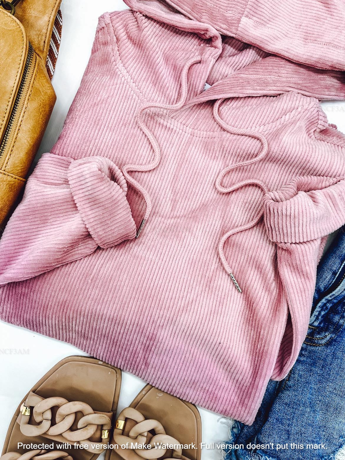 THE CHARLIZE CORDUROY HOODIE