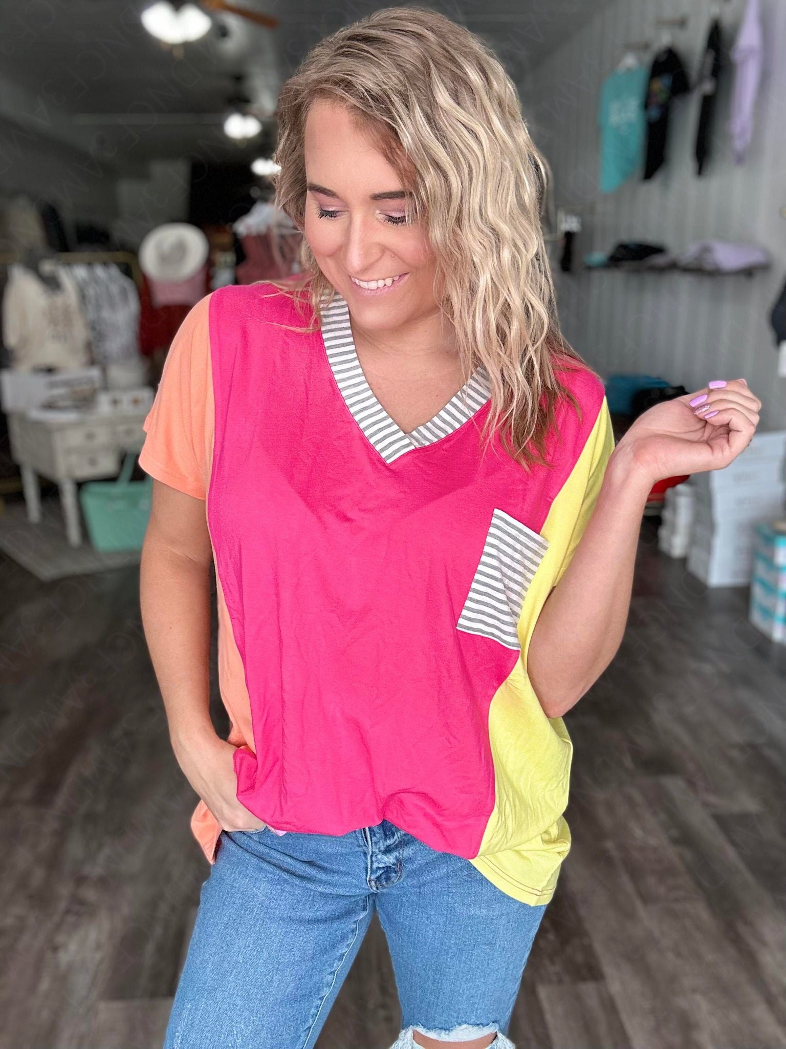 The Sun-drenched Colorblock Tee