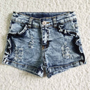 Girl's Denim Distressed kid's Shorts