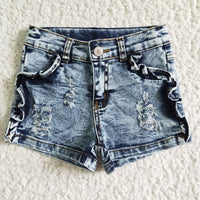 Girl's Denim Distressed kid's Shorts