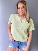 The Kara Waffle Top-