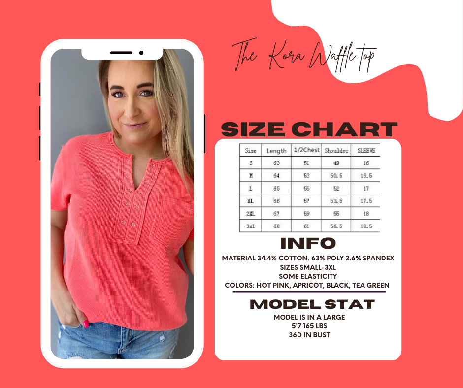 The Kara Waffle Top-