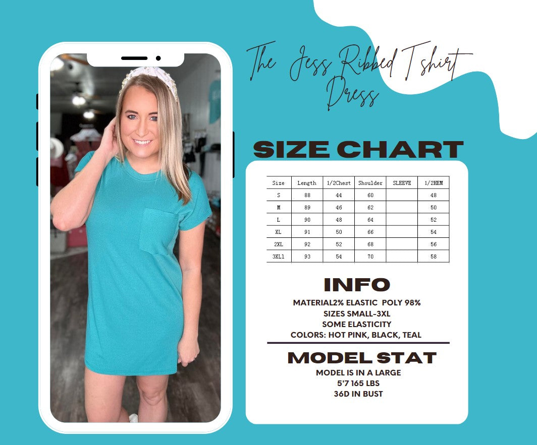 The Jess Ribbed T Shirt Dress
