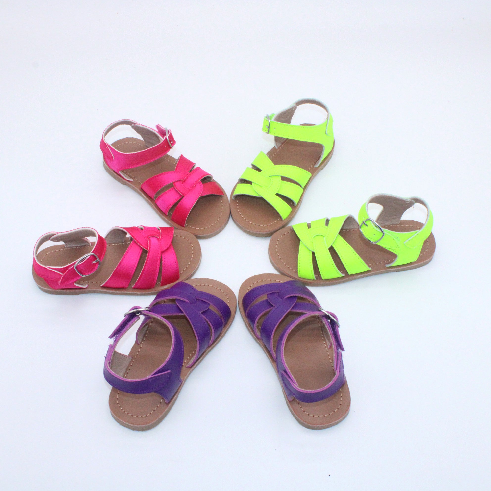 Vegan Leather Strappy Sandals