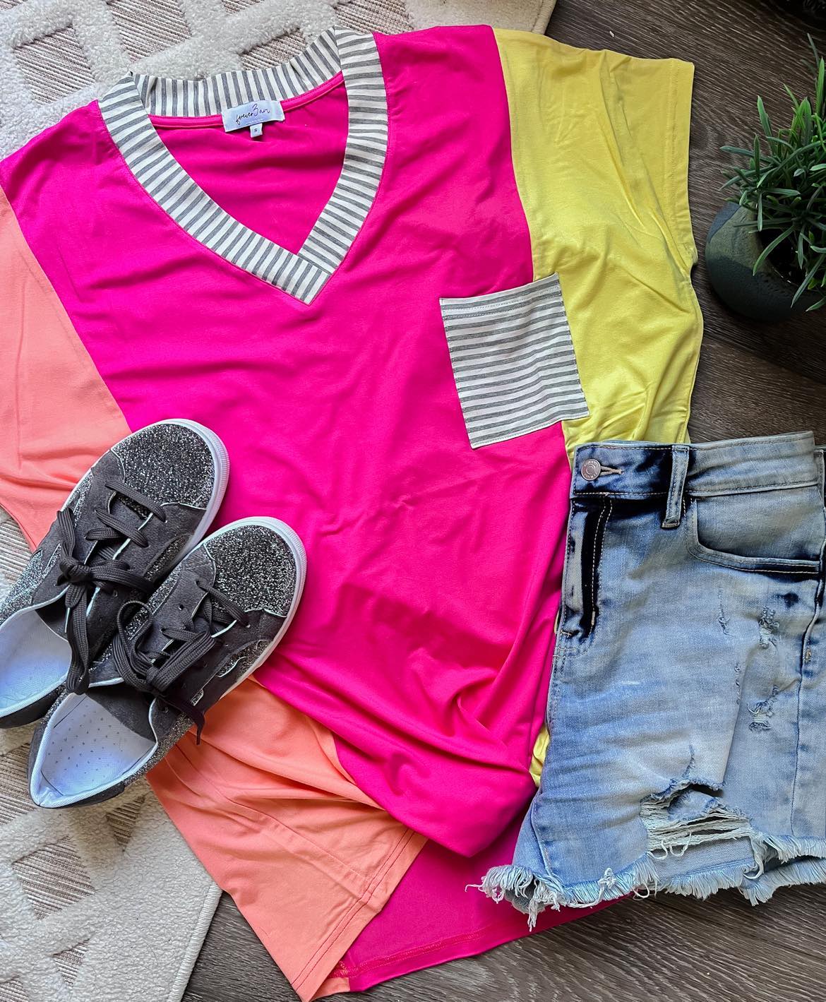 The Sun-drenched Colorblock Tee