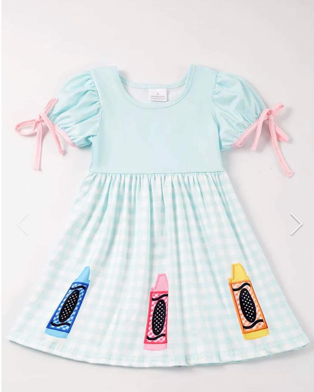 Checked Pencil/Crayon Dress