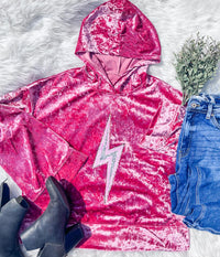 Aella Lighting bolt hooded pullover-