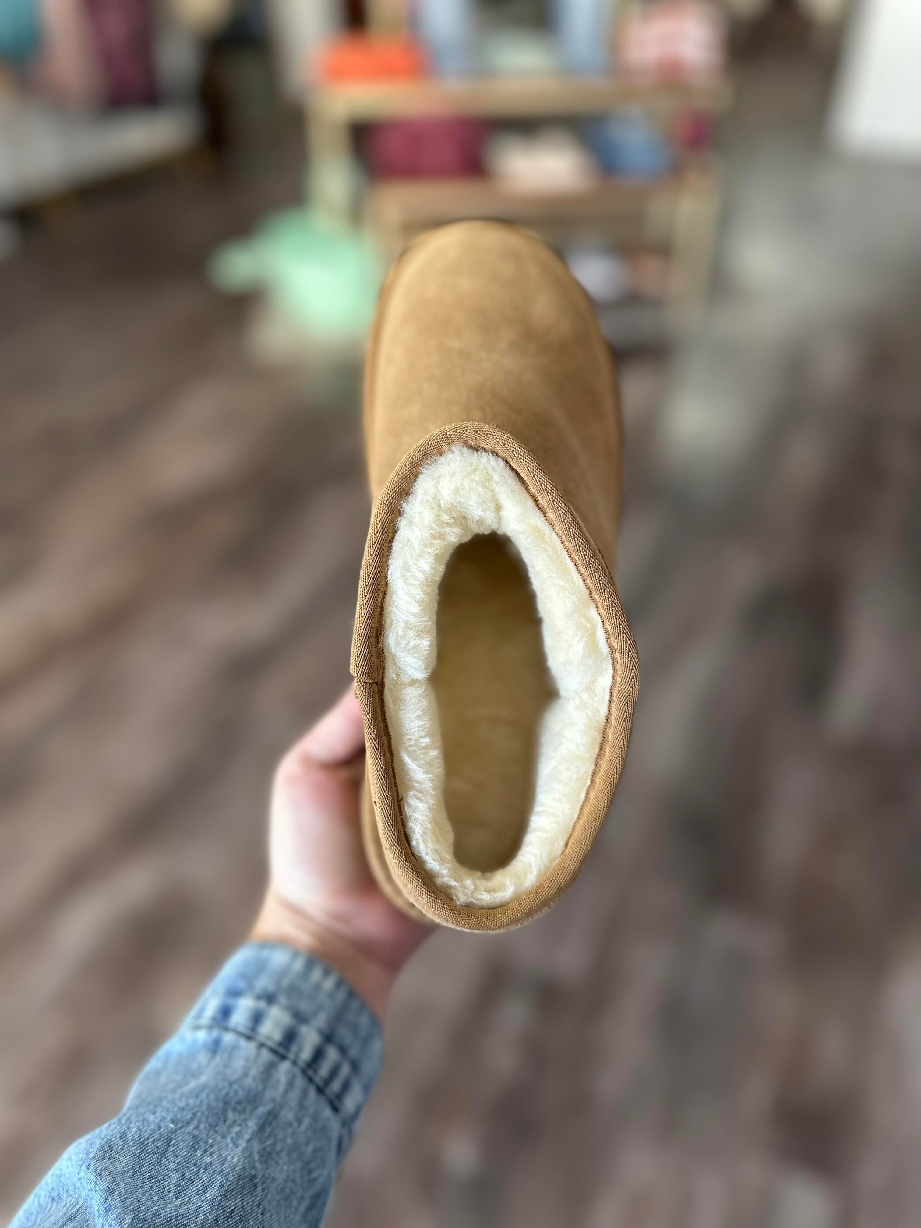 Faux Fur Lined Shortie Boots