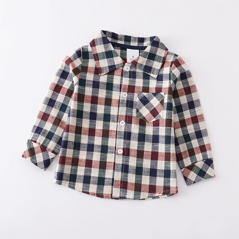 Plaid girls dress or Plaid Boys shirt