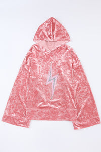 Aella Lighting bolt hooded pullover-