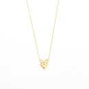 Bow and Heart Necklace