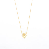 Bow and Heart Necklace