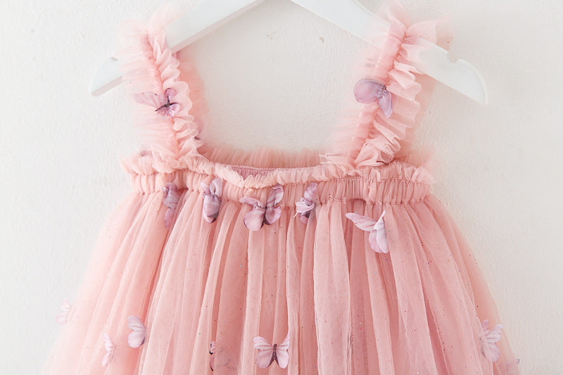 Butterfly & Flower Tulle Twirl Dress