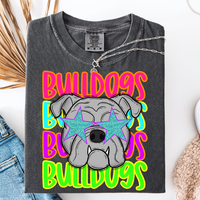Neon Retro Repeat Mascot Tee Graphic Tee