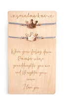 Gigi/Grandma/Nana & Me Wooden Card with Bracelets