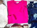 WOMENS BLANK CORDED CREWS