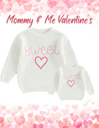 Mommy and Me Valentine's Sweetheart Sweater!