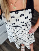Black and White Bow Dress
