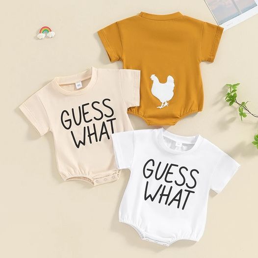 "Guess what? Chicken butt" bodysuit-