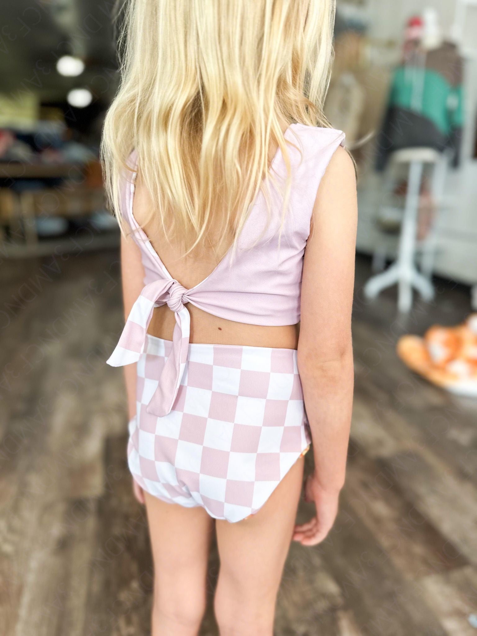 Kai Checkered Reversible Swim