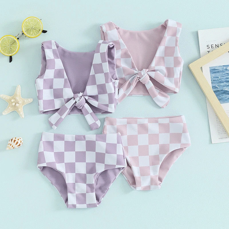 Pink checked / 2t