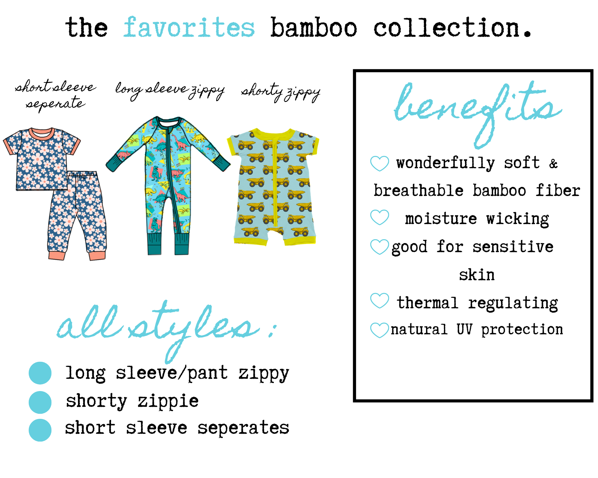 The Favorites Bamboo Collection (2/3tm-7/8)-