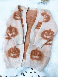 Mommy and Me Fuzzy Halloween Cardi