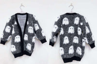 Mommy and Me Fuzzy Halloween Cardi