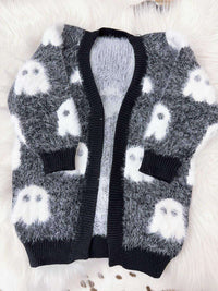 Mommy and Me Fuzzy Halloween Cardi